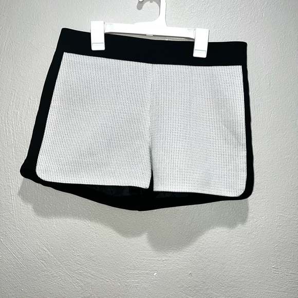 J Crew Waffle Knit Black White Shorts - Picture 1 of 7